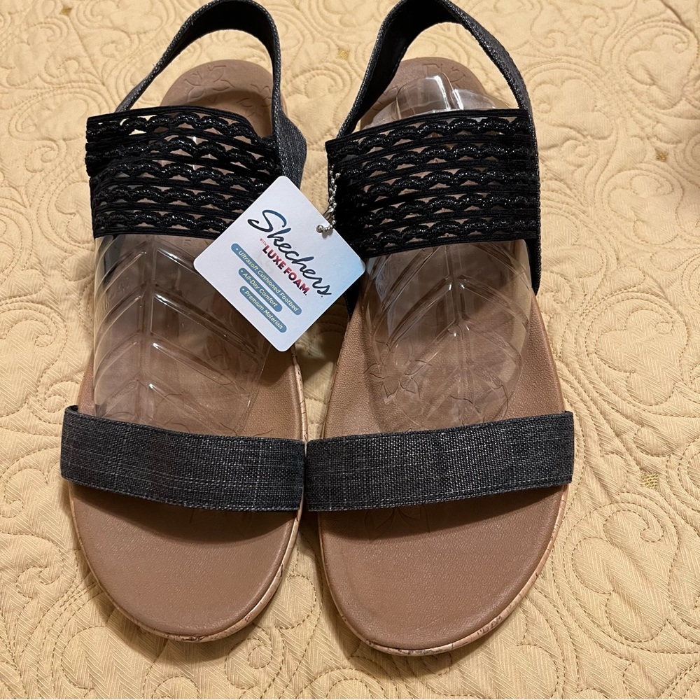 New w/tags Skechers Black Sandals